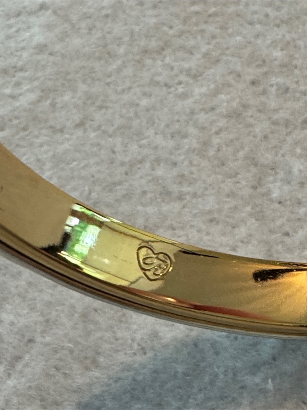 Brighton Two-Tone Silver and Gold Decorative Hinged Bangle Bracelet - Picture 2 of 5